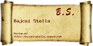 Bajcsi Stella névjegykártya